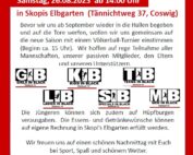 Einladung zum Saisonauftakt 2023/2024